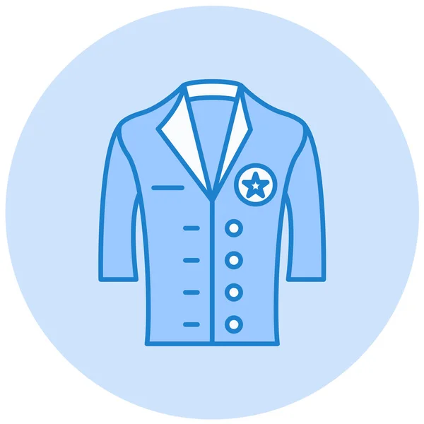 Suit Icon Eenvoudige Design Vector Illustratie — Stockvector