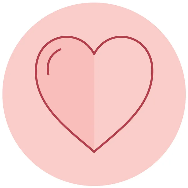 Herz Web Symbol Einfache Illustration — Stockvektor