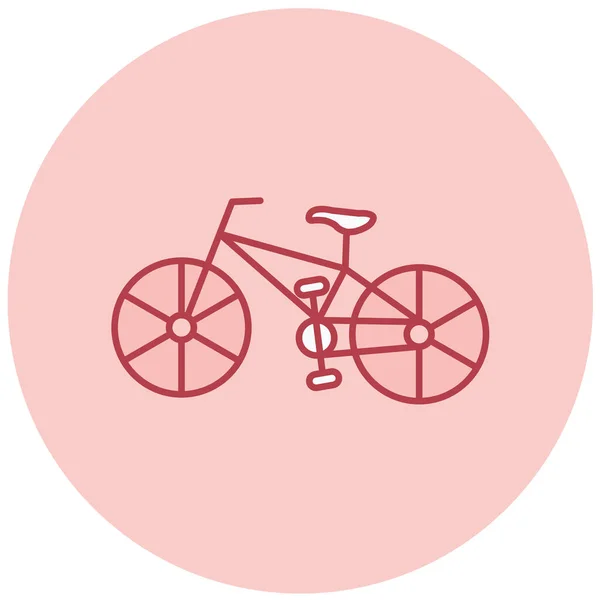 Bicicleta Icono Web Ilustración Simple — Vector de stock