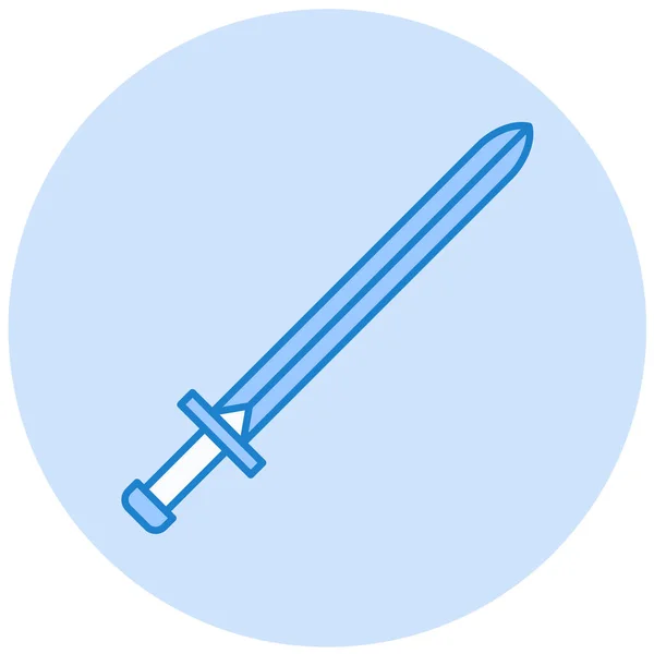 Kılıç Simgesi Vektör Illüstrasyonu — Stok Vektör