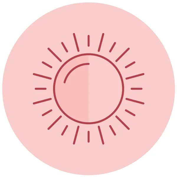 Солнце Иконка Сайта — стоковый вектор