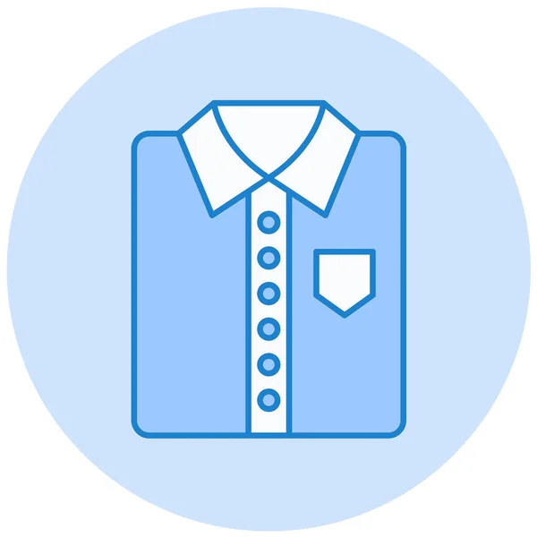 Camisa Icono Web Ilustración Simple — Vector de stock
