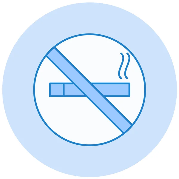 Geen Roken Pictogram Vector Illustratie — Stockvector