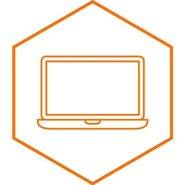 Laptop Symbol Vektorillustration — Stockvektor
