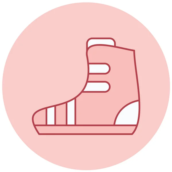 Bottes Icône Web Illustration Simple — Image vectorielle