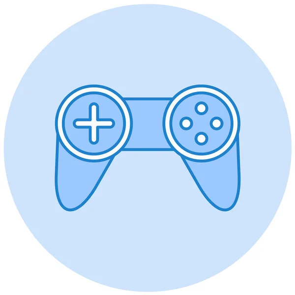 Gamepad Ícone Web Ilustração Simples — Vetor de Stock