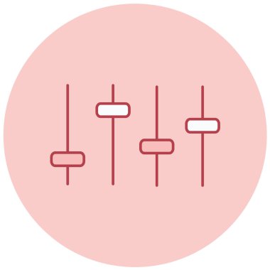 Dengeleyici. Web simgesi basit tasarım