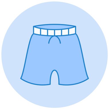 Şort. Web simgesi basit illüstrasyon