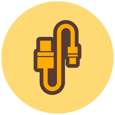 Fiş. Web simgesi basit illüstrasyon