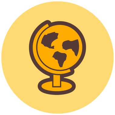 Küre. Web simgesi basit illüstrasyon