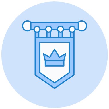 Kalkan. Web simgesi basit illüstrasyon