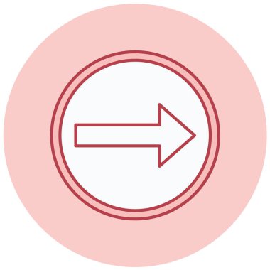 ok simgesi vektör illüstrasyonu