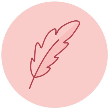 Tüy. Web simgesi basit illüstrasyon