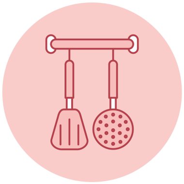 Mutfak aletleri. Basit resimleme