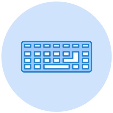 Klavye. Web simgesi basit illüstrasyon