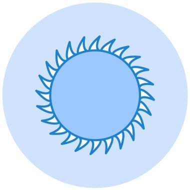 Güneş. Web simgesi basit illüstrasyon