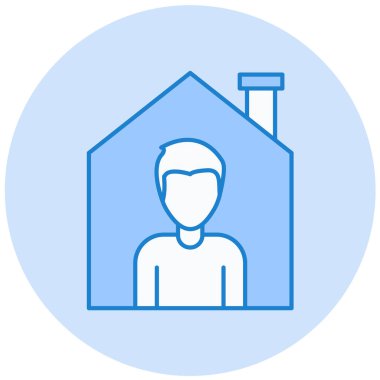 Erkek ve kadın ikonunun vektör illüstrasyonu