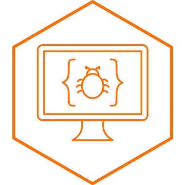 Bilgisayar modern simgesinin vektör illüstrasyonu