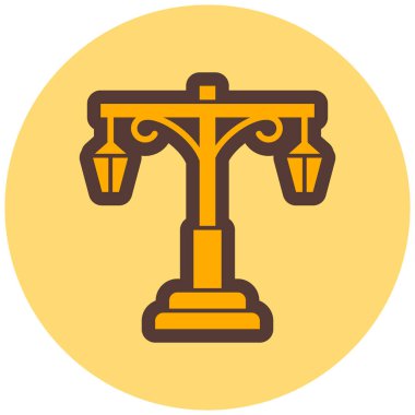 Hukuk. Web simgesi basit illüstrasyon