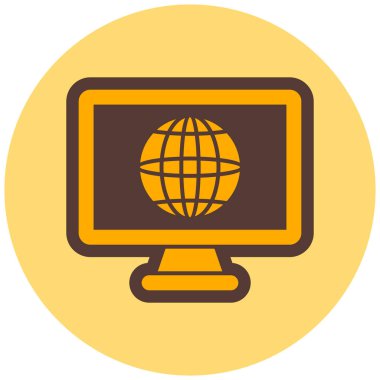 Web ve mobil için vektör lcd simgesi