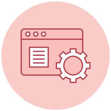 Ayarlama. Web simgesi basit illüstrasyon