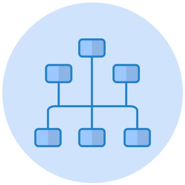 hiyerarşi. Web simgesi basit illüstrasyon