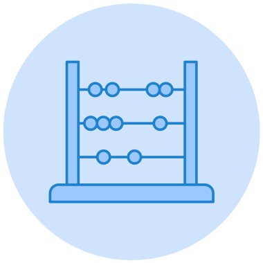 Abaküs. Web simgesi basit illüstrasyon