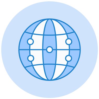 küresel ağ. Basit resimleme