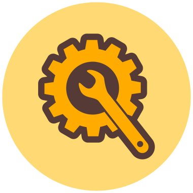 Ayarlar. Web simgesi basit illüstrasyon