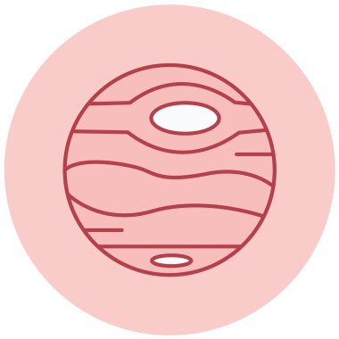 Gezegen. Web simgesi basit tasarım