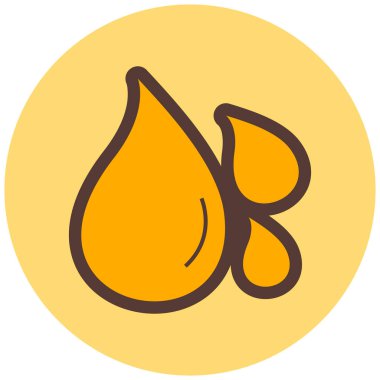 Su damlaları. Basit resimleme