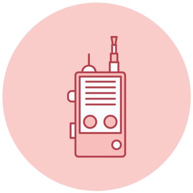 Walkie talkie simgesinin vektör çizimi