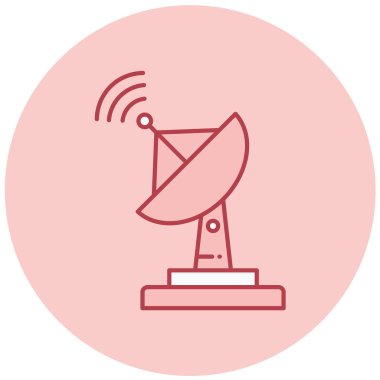 Uydu anteni. Web simgesi