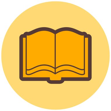 Kitap. Web simgesi basit illüstrasyon