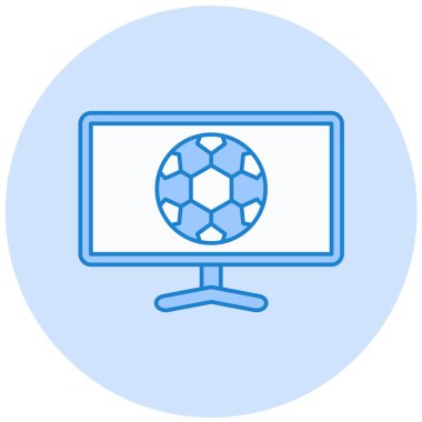 Futbol topu. Basit resimleme