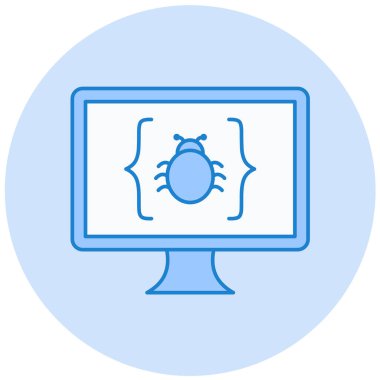 Virüs. Web simgesi basit tasarım