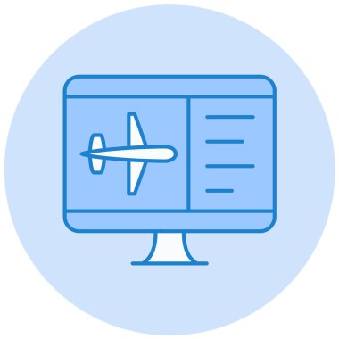 uçuş vektörü simgesi modern basit tasarım