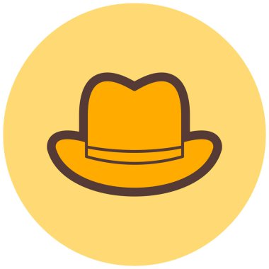Şapka. Web simgesi basit illüstrasyon