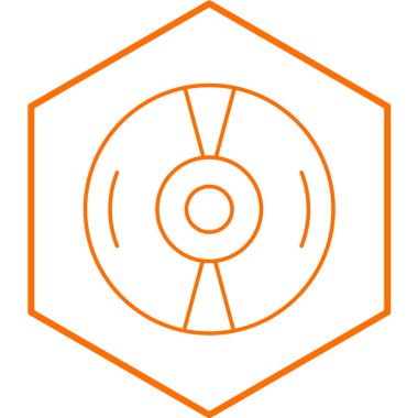 Kompakt Disk simgesinin vektör çizimi