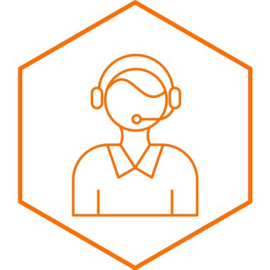 Çağrı merkezi simgesi. beyaz arkaplanda izole edilmiş web tasarımı için müşteri servis vektör sembolü