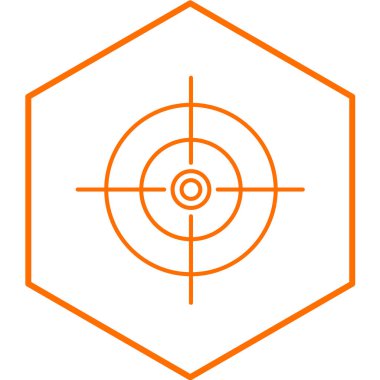 hedef simge vektör illüstrasyonu