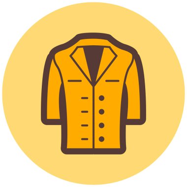 moda ceket vektör çizgisi simgesi