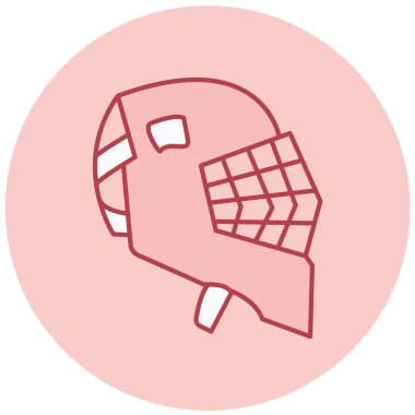 Beyzbol kaskı. Web simgesi vektör illüstrasyonu