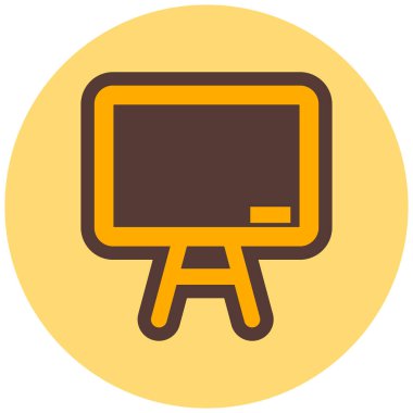 Sunum. Web simgesi basit illüstrasyon