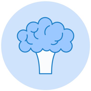 Brokoli. Web simgesi basit illüstrasyon