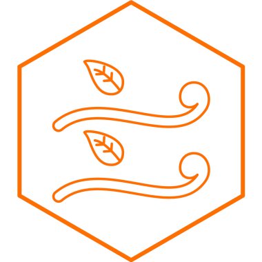 Rüzgar simgesinin vektör illüstrasyonu