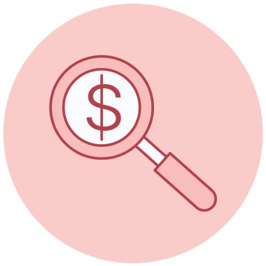 Arama simgesi vektör illüstrasyonu