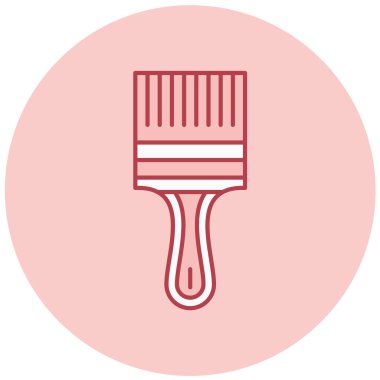 Boya fırçası. Basit resimleme