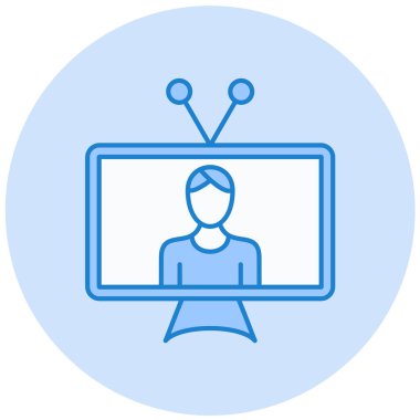 vektör lcd simgesi illüstrasyonu