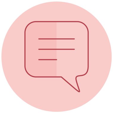 Konuş. Web simgesi basit illüstrasyon